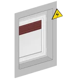 prawe - z perspektywy strony pomieszczenia