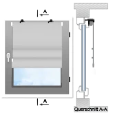 na ramie - z uchwytami zaciskowymi (bez wiercenia)