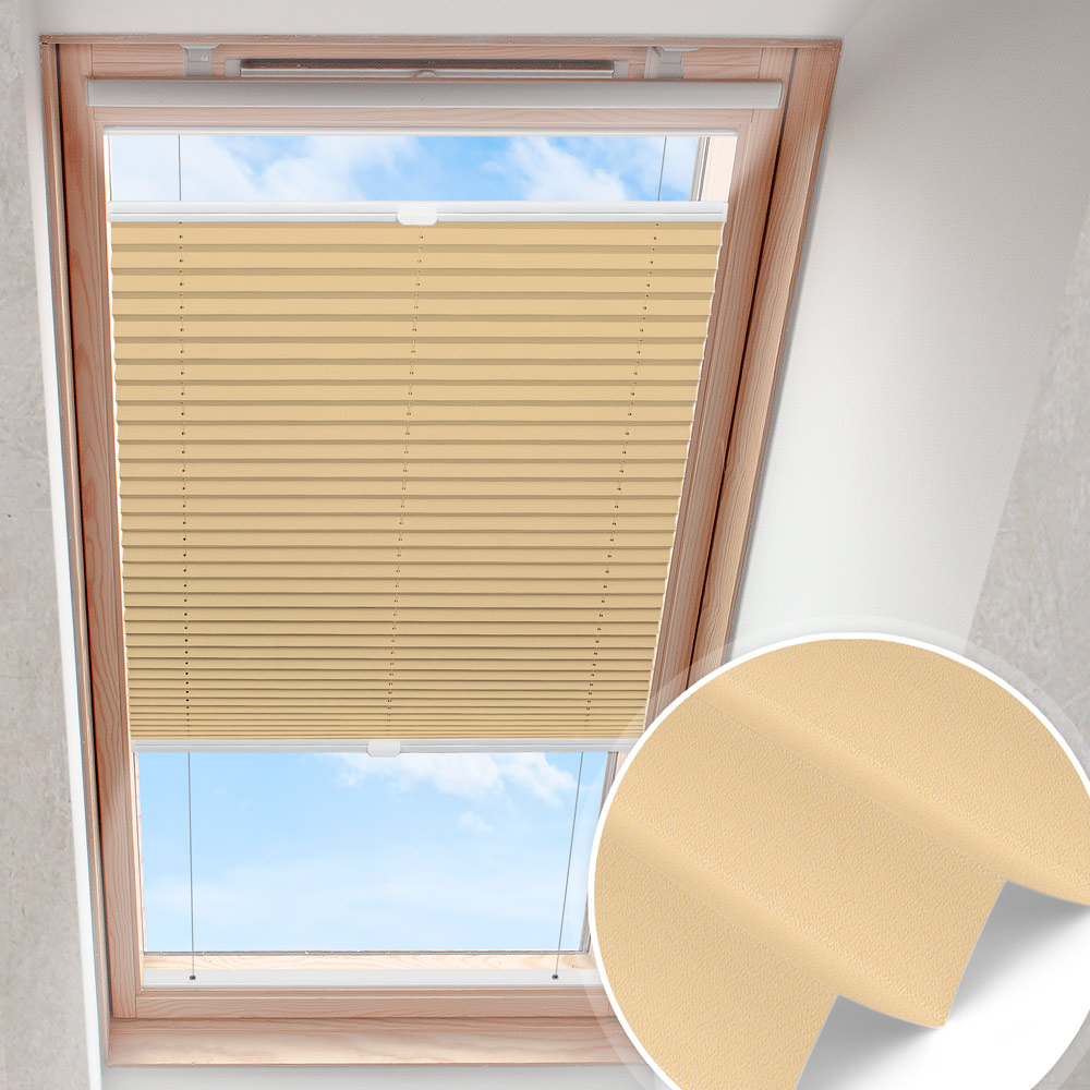 Plisa do okna dachowego Sandbeige | permutt