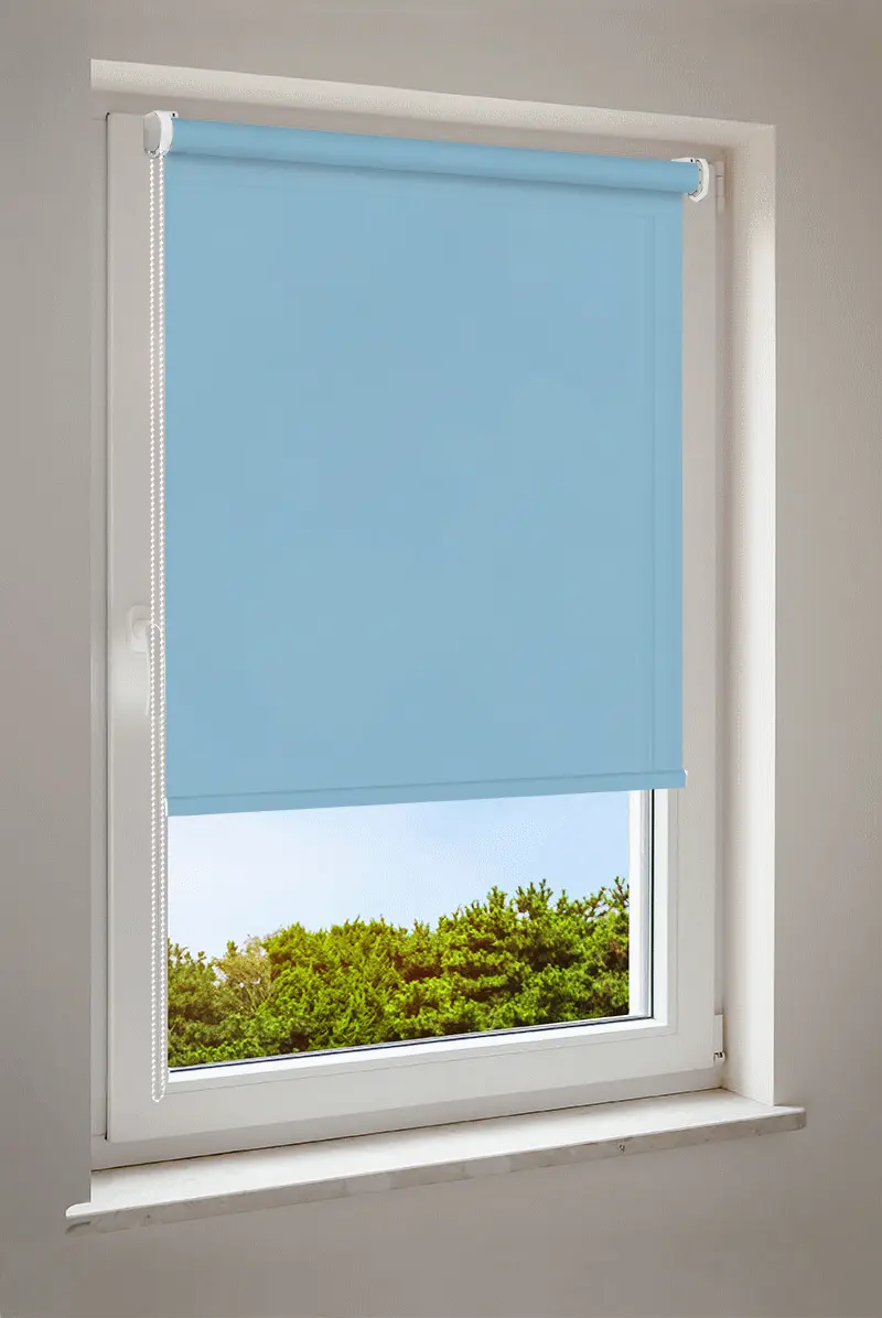 Roleta w kolorze niebieskiego nieba | półprzezroczysta