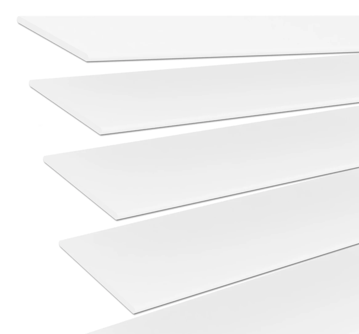 Lamela drewniana wzór Biały 50 mm | JH037