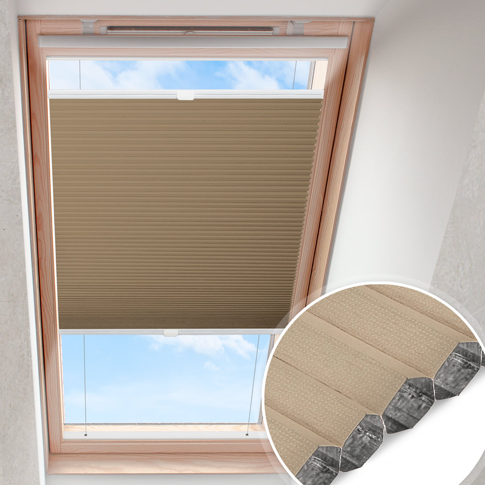 Plisa dachowa Nussbraun | zaciemniająca Wabe