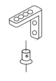 1 Para kątów napinających do prowadzenia bocznego zewnętrznego
