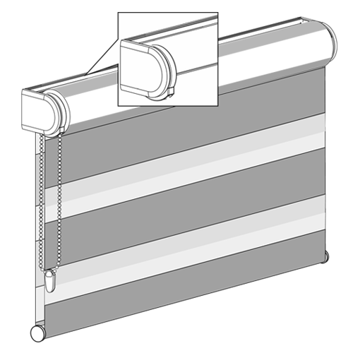Roleta podwójna bez kasety