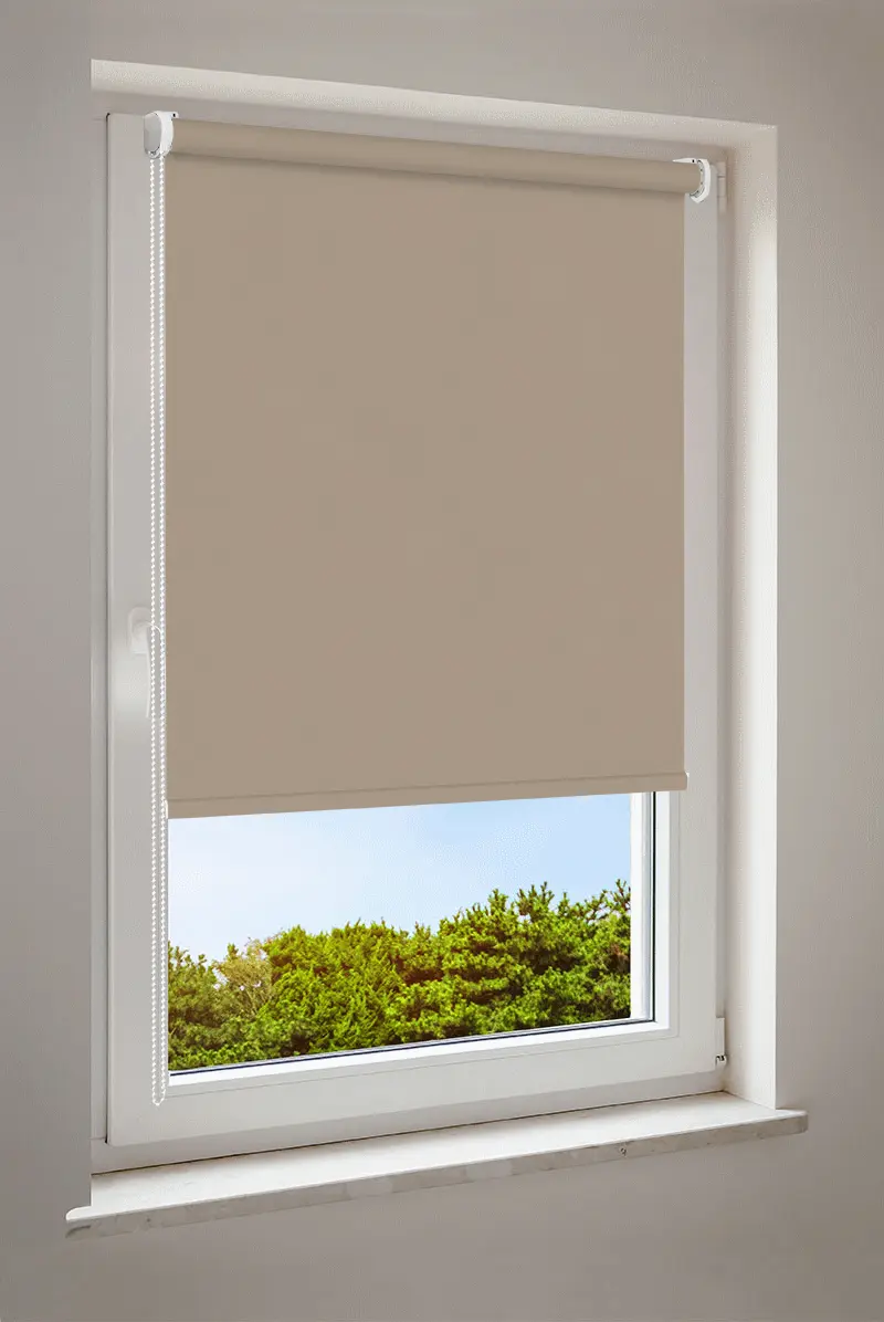 Roleta Jasnobrązowa | półprzezroczysta