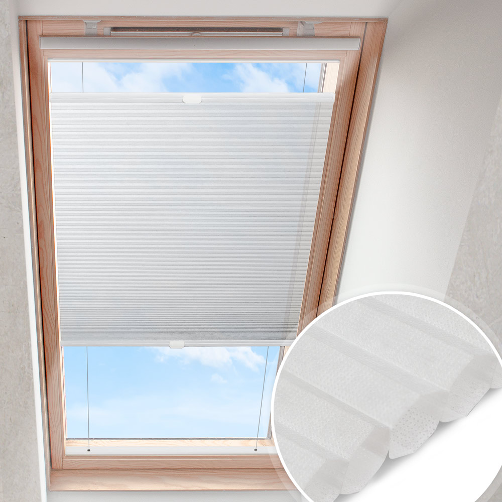 Plisa do okna dachowego Biała | Wabe