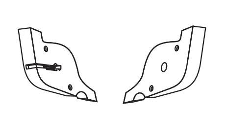 Träger do rolet dachowych Basic (lewy, prawy) biały