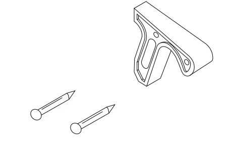 Uchwyt rury spustowej do rolety dachowej Basic (Zestaw)